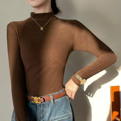 Gwyn - Elegante Geribde Coltrui voor Vrouwen