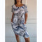Damesjurk met botanische print