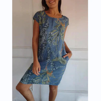 Damesjurk met botanische print