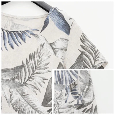 Damesjurk met botanische print