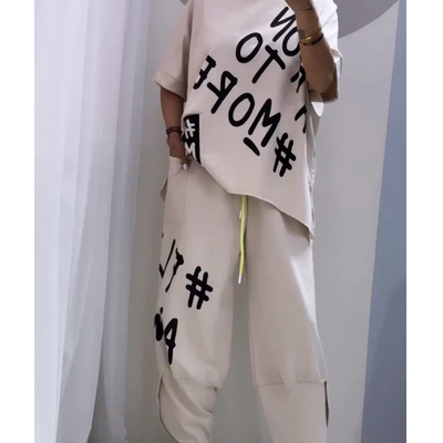 Michiyo - Casual T-shirt en Broek Set