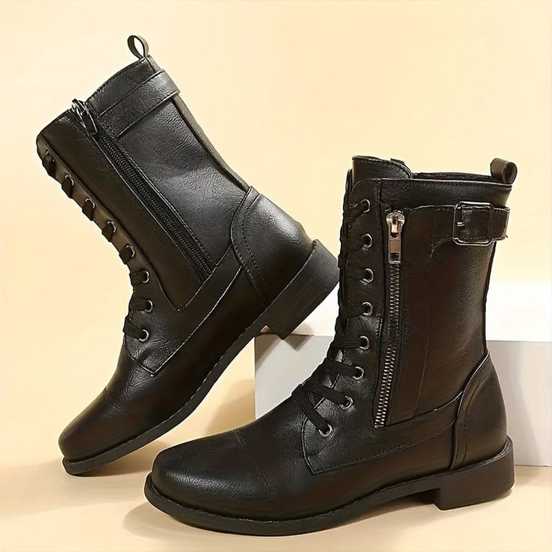 Dixie - Classic Lace-Up Boots for Women