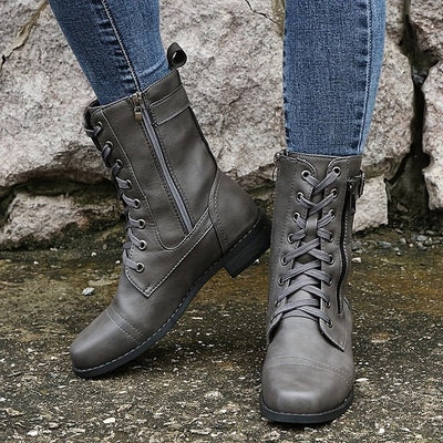 Dixie - Classic Lace-Up Boots for Women