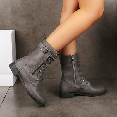 Dixie - Classic Lace-Up Boots for Women
