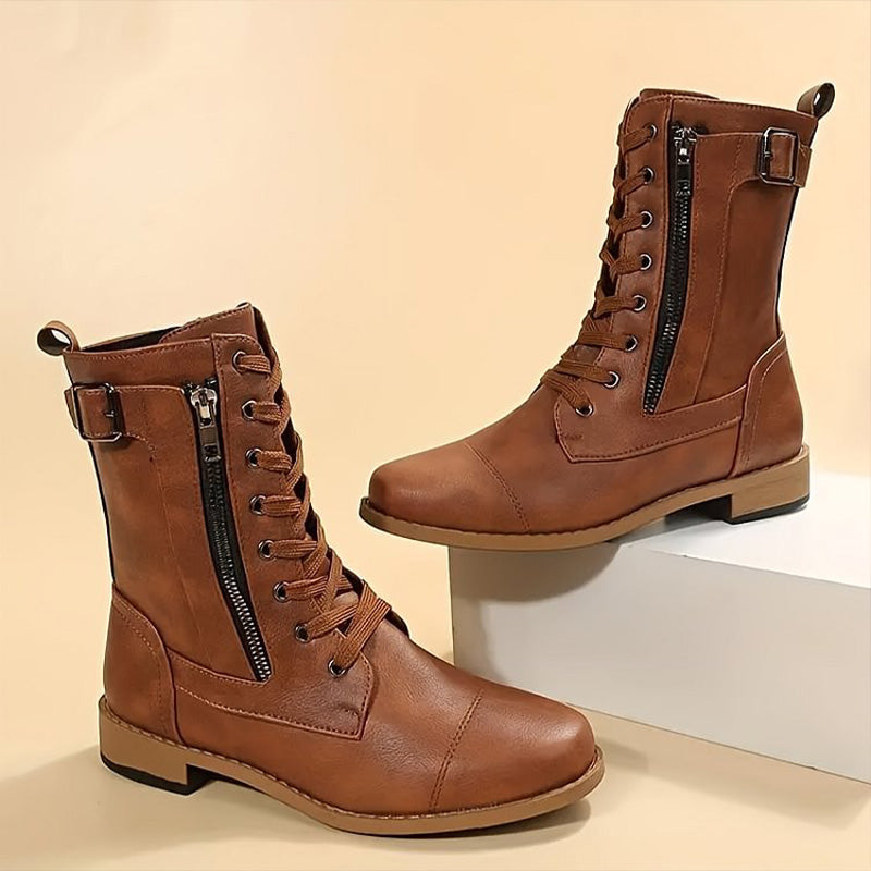 Dixie - Classic Lace-Up Boots for Women