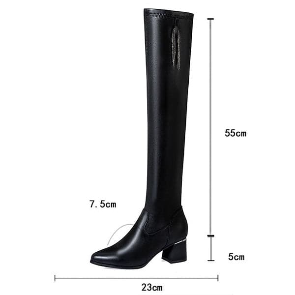 Romilly - Elegante Knielaarzen voor Dames