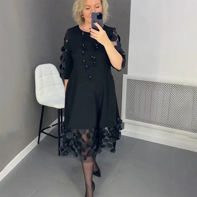 Marja - Elegante Zwarte Jurk voor Vrouwen