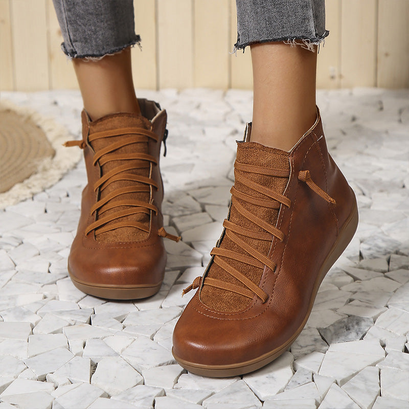 Meva - Vintage Enkelschoenen voor Vrouwen