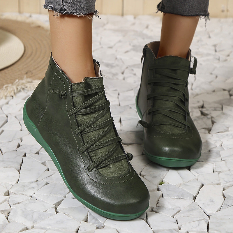 Meva - Vintage Enkelschoenen voor Vrouwen