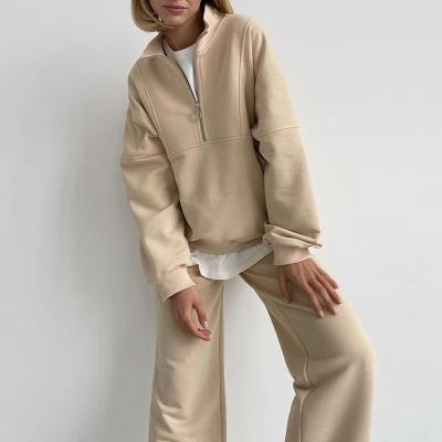 Hally - Comfortable Hal-Zip Set for Women 