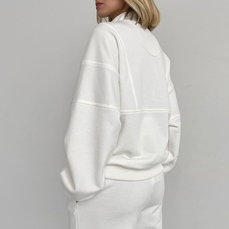 Hally - Comfortable Hal-Zip Set for Women 