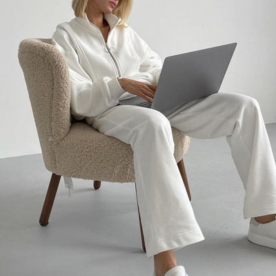 Hally - Comfortable Hal-Zip Set for Women 