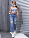 Kylie | Trendy Ripped Straight-Leg Jeans 