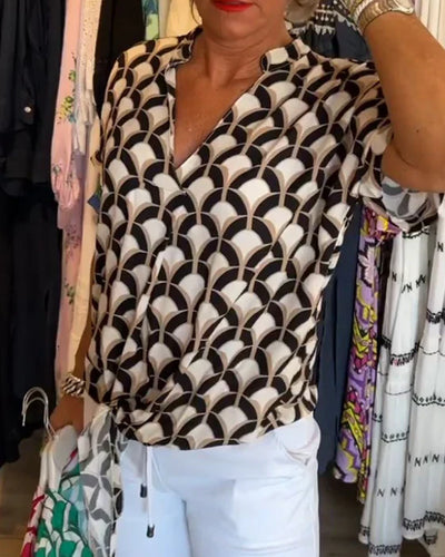 Glynis - Elegante V-Hals Top voor Vrouwen