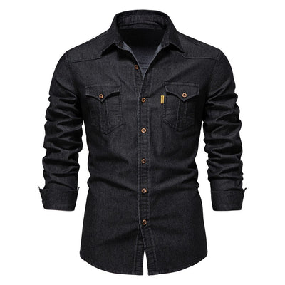 Tygo – Denim Overhemd met Lange Mouwen