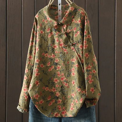KIANNA - Luxury Floral Shirt for Women