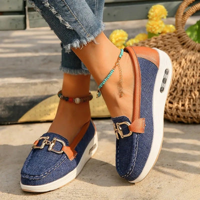 Eleanor - Breathable mesh wedge heels