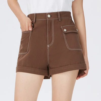 Elodie - A-line Shorts in Pure Cotton