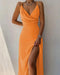 Kathleen - elegant lang jurk met split