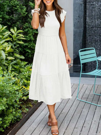 Sabrina - casual geplooide maxi jurk