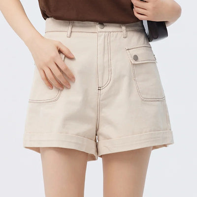 Elodie - A-line Shorts in Pure Cotton