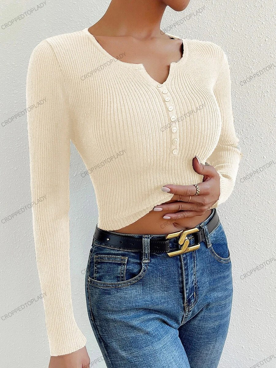 Elin | Thin sweater with buttons