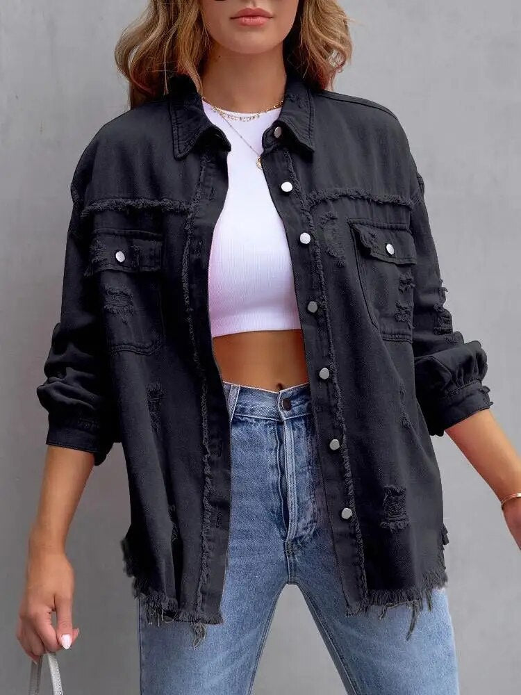 Loïs | Oversized denim jacket incarnate