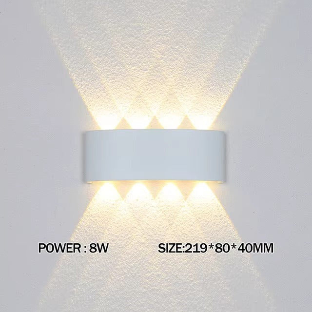 Luxara - Minimalist Outdoor Wall Light Rectangular Weatherproof