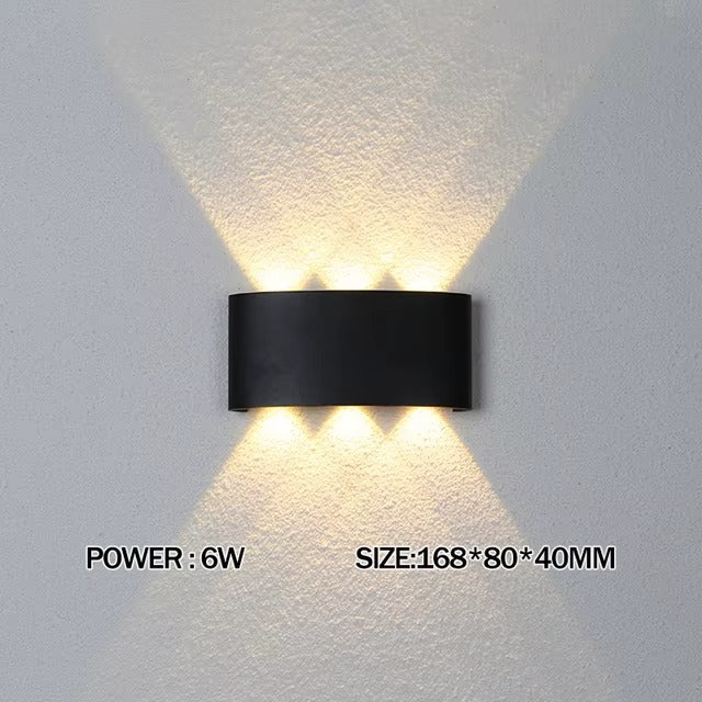 Luxara - Minimalist Outdoor Wall Light Rectangular Weatherproof