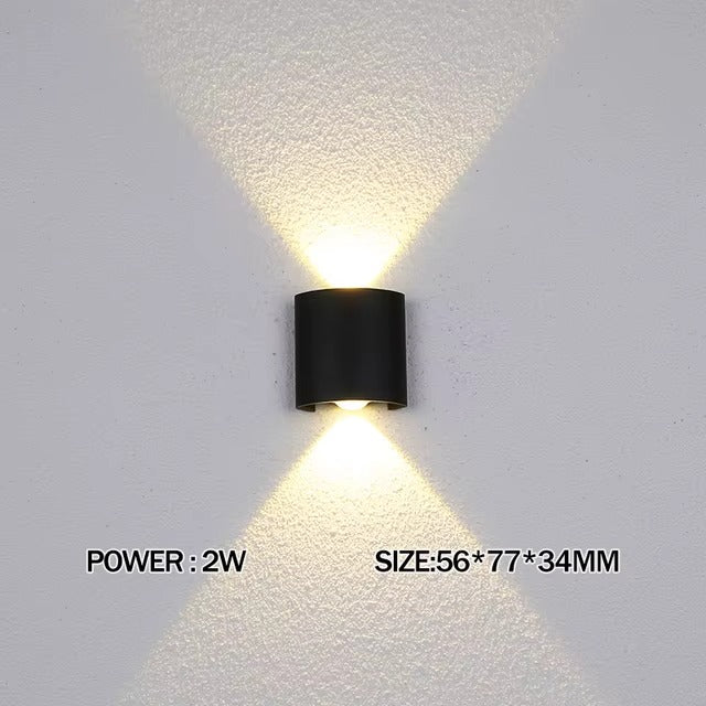 Luxara - Minimalist Outdoor Wall Light Rectangular Weatherproof