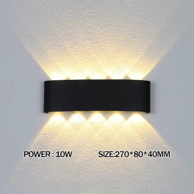 Luxara - Minimalist Outdoor Wall Light Rectangular Weatherproof