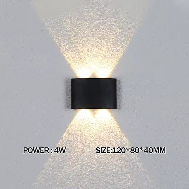 Luxara - Minimalist Outdoor Wall Light Rectangular Weatherproof