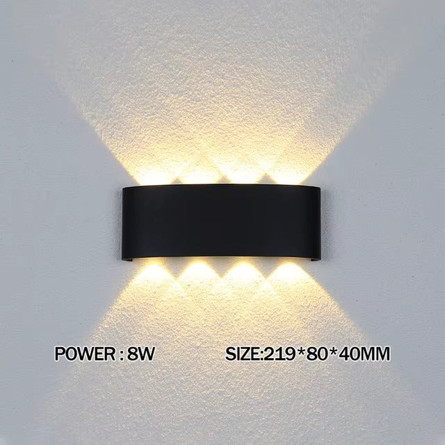 Luxara - Minimalist Outdoor Wall Light Rectangular Weatherproof