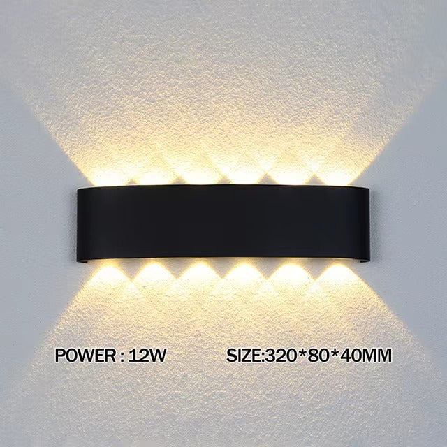 Luxara - Minimalist Outdoor Wall Light Rectangular Weatherproof
