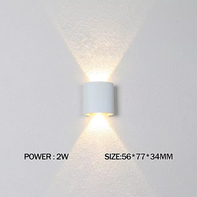 Luxara - Minimalist Outdoor Wall Light Rectangular Weatherproof
