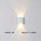 Luxara - Minimalist Outdoor Wall Light Rectangular Weatherproof