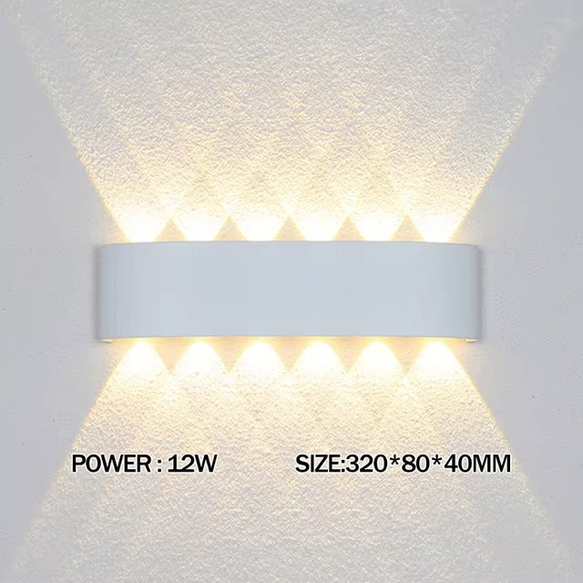 Luxara - Minimalist Outdoor Wall Light Rectangular Weatherproof
