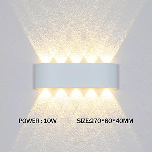 Luxara - Minimalist Outdoor Wall Light Rectangular Weatherproof