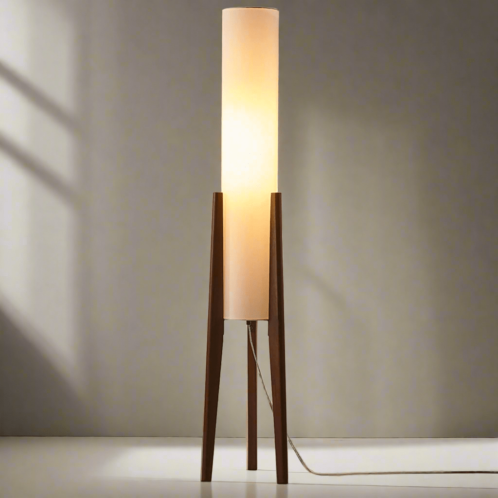 Orvane - Walnut Solid Wood Floor Lamp