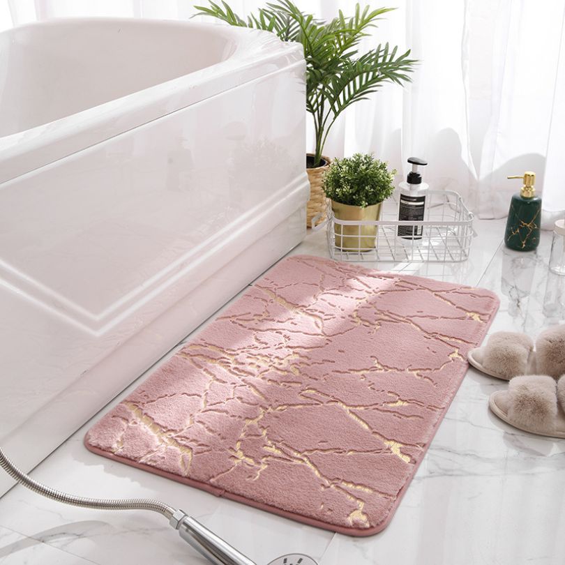 Carvelle – Washable Marble Design Non Slip Rug