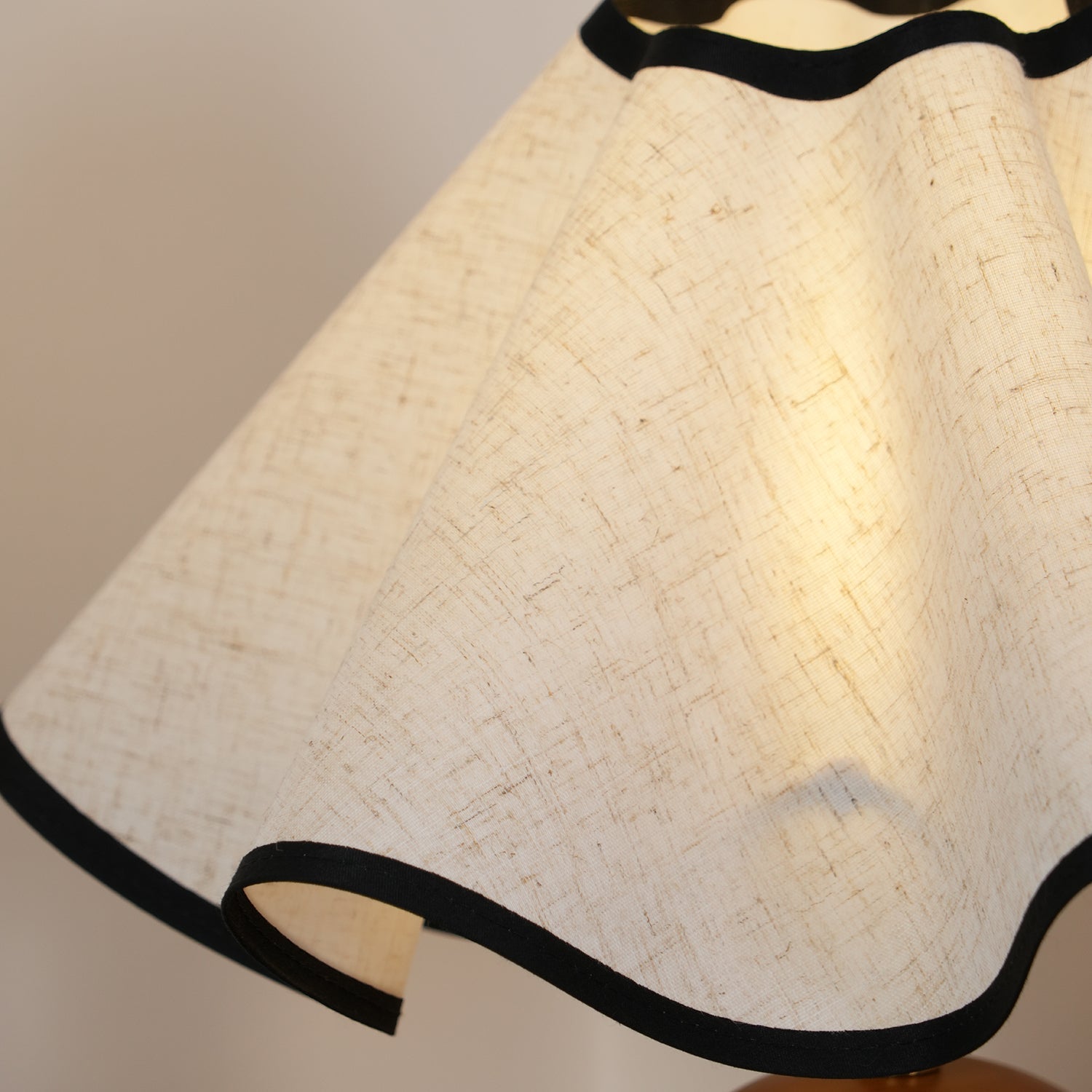 Mirelle - Wave Crest Fabric Shade Table Lamp