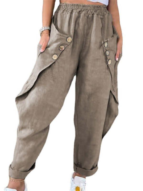 Elfreda - Large Pocket Cargo Pants 