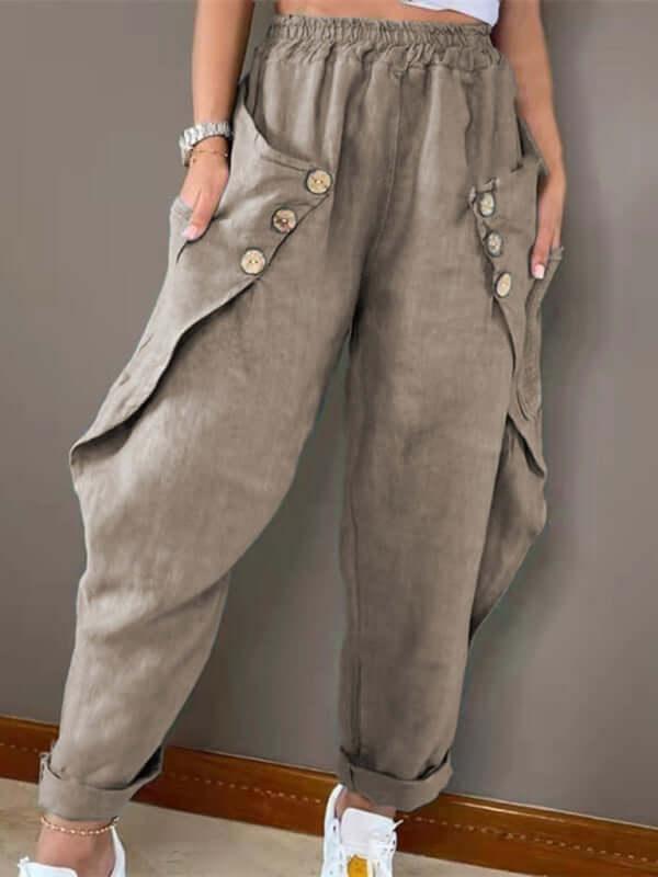 Elfreda - Large Pocket Cargo Pants 
