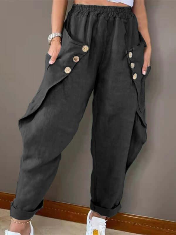 Elfreda - Large Pocket Cargo Pants 