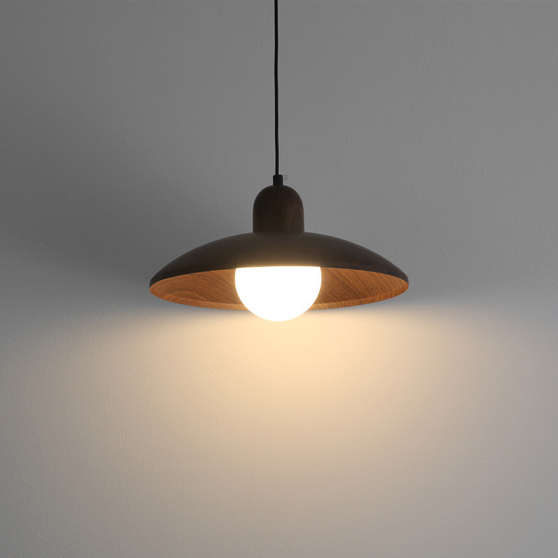 Browen - Wooden Dome Pendant Light